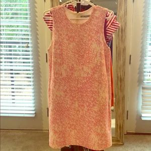 Pink and white dress from Zara